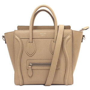Celine Luggage Nano 2-Way Handbag, Calfskin, Women's CELINE
